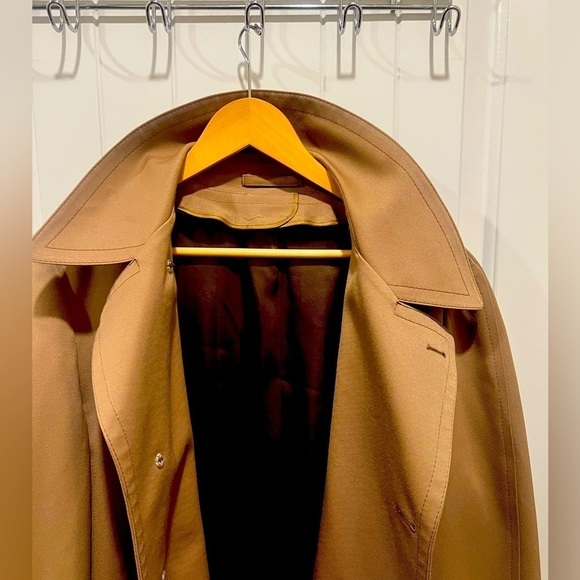 London Fog Jackets & Coats | Vintage | Men’s full length tan trench coat 42R - Picture 10 of 12